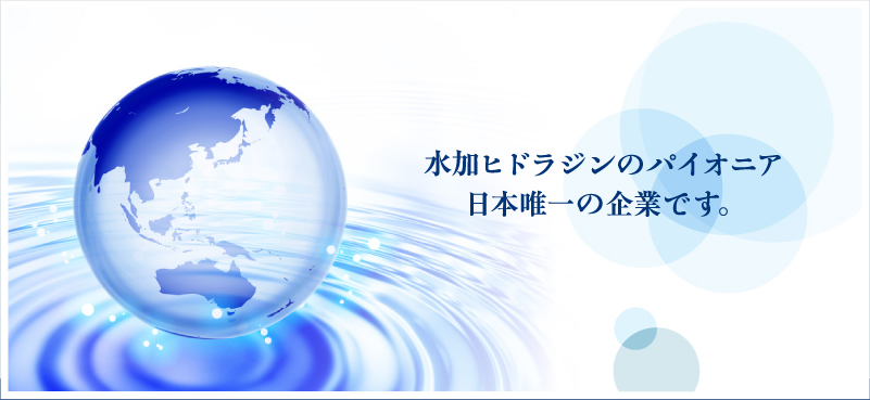 水加ヒドラジンのパイオニア 日本唯一の企業です。